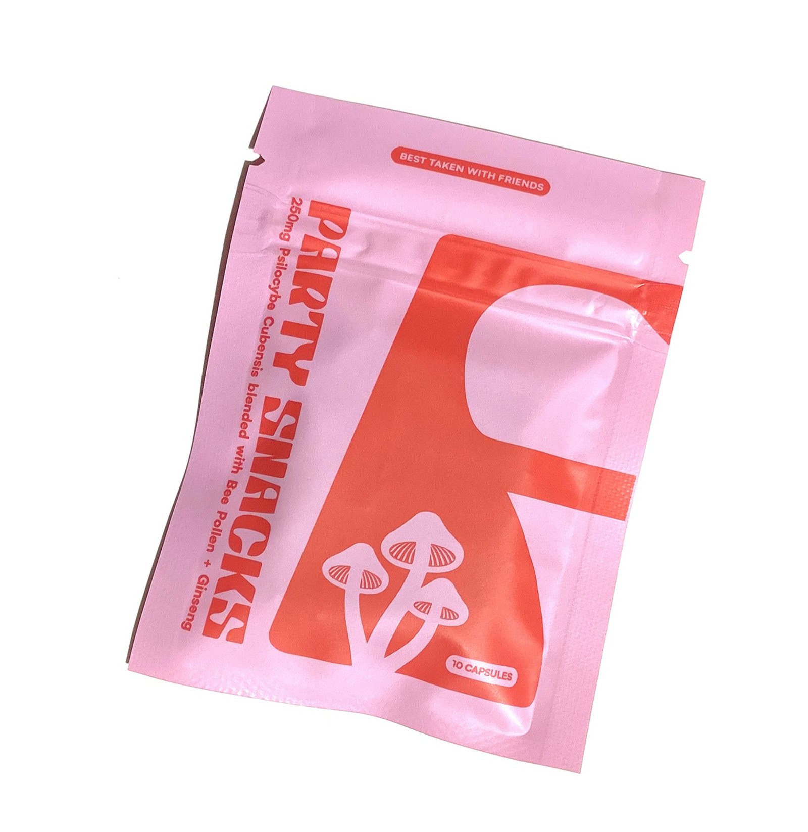 ARCHETYPE PARTY SNACKS Pilz Kapseln (Packung mit 10) 1 ARCHETYPE PARTY SNACKS Pilz Kapseln