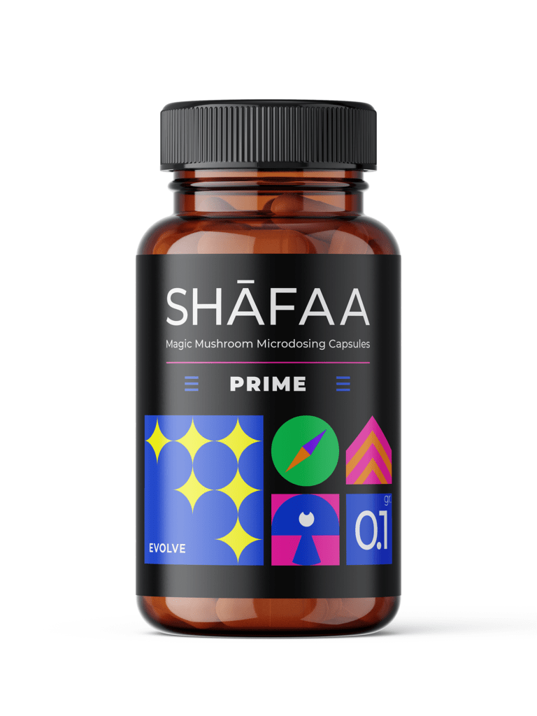 Shafaa Evolve Magic Mushroom Microdosing Prime Capsules – 30 stuks 1 Shafaa Evolve Prime Magic Mushroom Microdosing Capsules