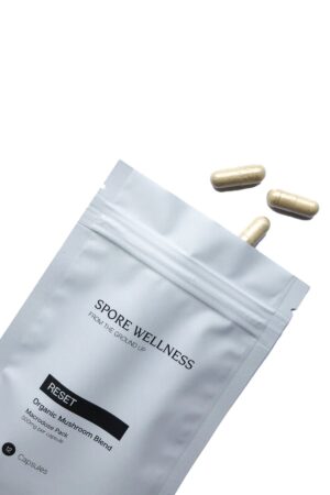 Spore Wellness Reset Kapseln kaufen – 5-in-1 Pilzextrakt für bewusste Transformation