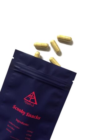 Temple Scooby Snacks Mikro‑Dosierkapseln – Party Booster, Vegan & Geschmacksneutral